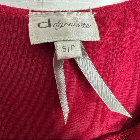 Dynamite Tank Top Flowy Adjustable Spagetti  Straps Red Size Small - Picture 7 of 16